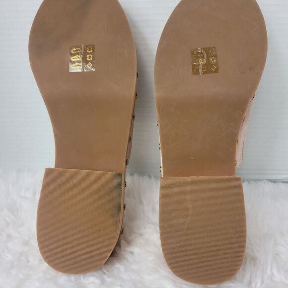 J.Crew Dakota Women's Studded Clogs Size 11  Mauve Blush BJ797 Shoes Like New - Picture 10 of 11